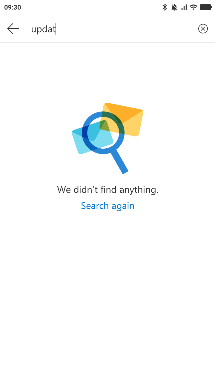 Outlook-Mobile-Web-No-Search-Result